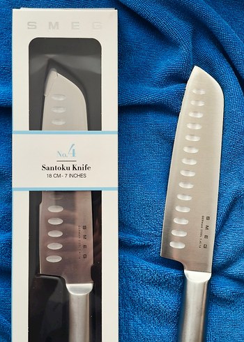 SMEG marka 18 cm Santoku Bıçağı Alman çeliği - Görsel 3