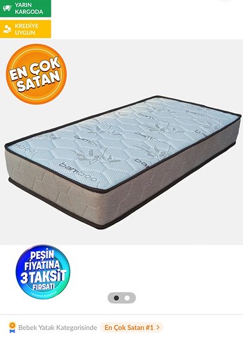 Gri Polly Sallanır Beşik ve Beşik Uyumlu yatak - Görsel 3