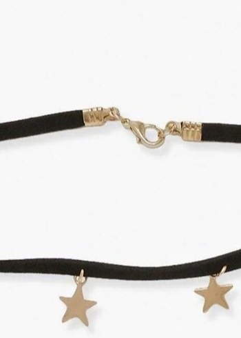Beden Yıldız Detaylı Mini Bohem Kadın tasma choker Kolye