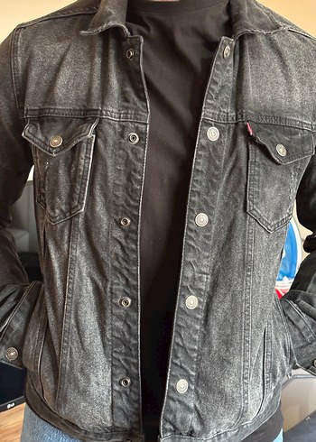 Erkek Siyah Denim Ceket - Görsel 5