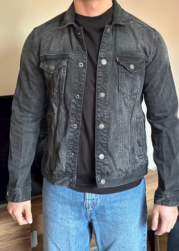 Erkek Siyah Denim Ceket - Görsel 2