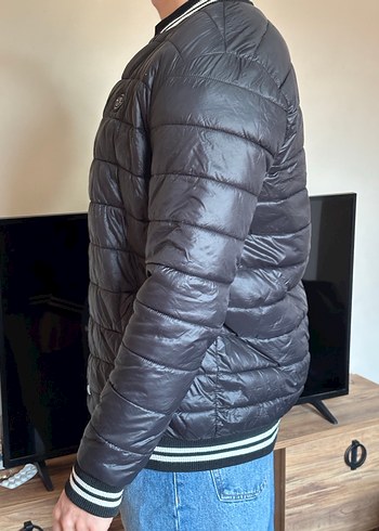 Siyah Erkek Şişme Mont - Görsel 2