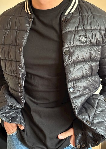 Siyah Erkek Şişme Mont - Görsel 4