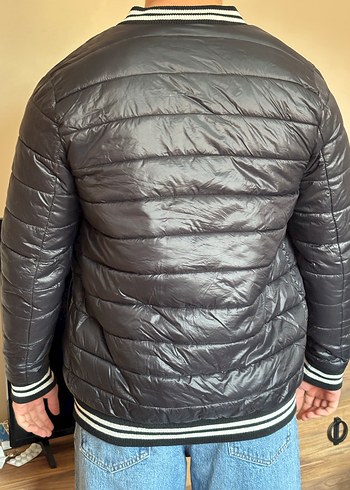 Siyah Erkek Şişme Mont - Görsel 3