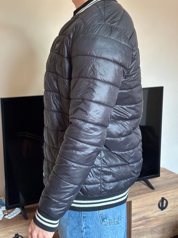 Siyah Erkek Şişme Mont - Görsel 2