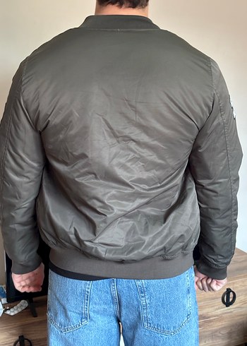 Asker yeşili erkek mont - Görsel 3