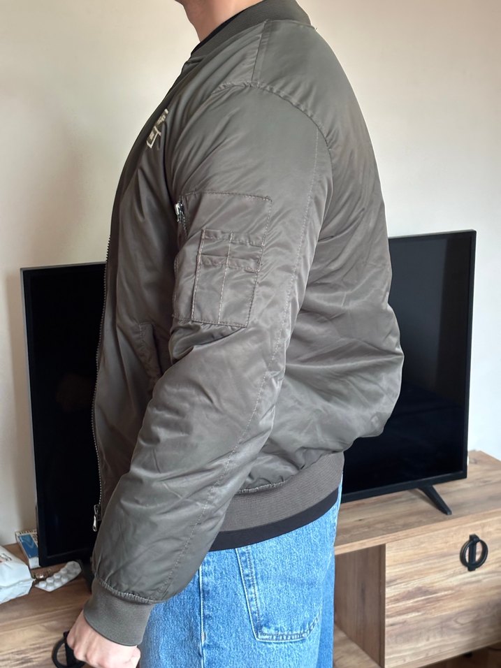 Asker yeşili erkek mont - Görsel 2