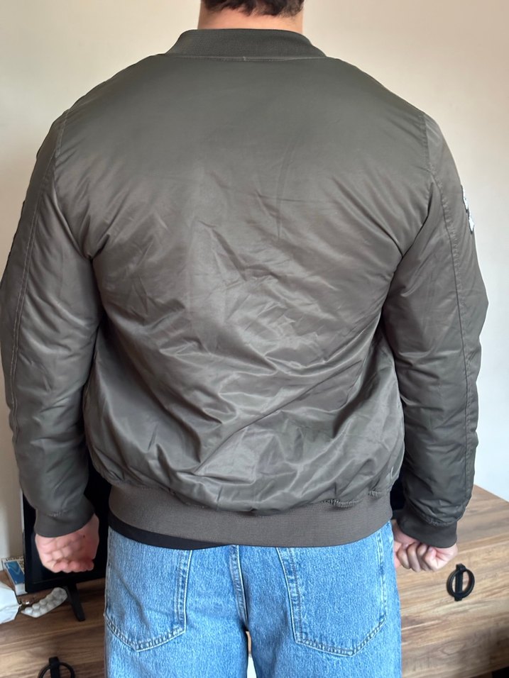 Asker yeşili erkek mont - Görsel 3