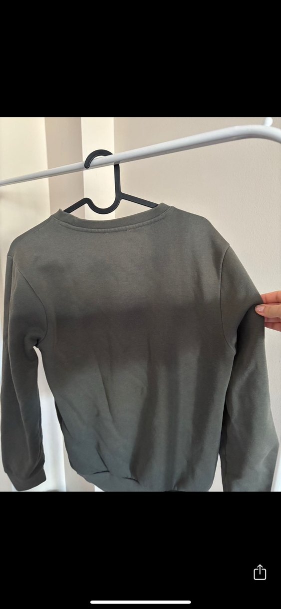 Erkek Gri Baskılı Bisiklet Yaka Sweatshirt - Görsel 3