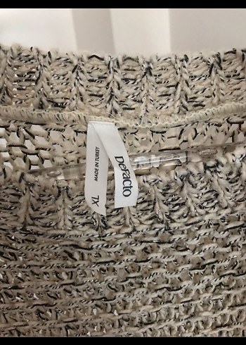 Gri Örgü Kadın Uzun Kollu Triko - Görsel 4