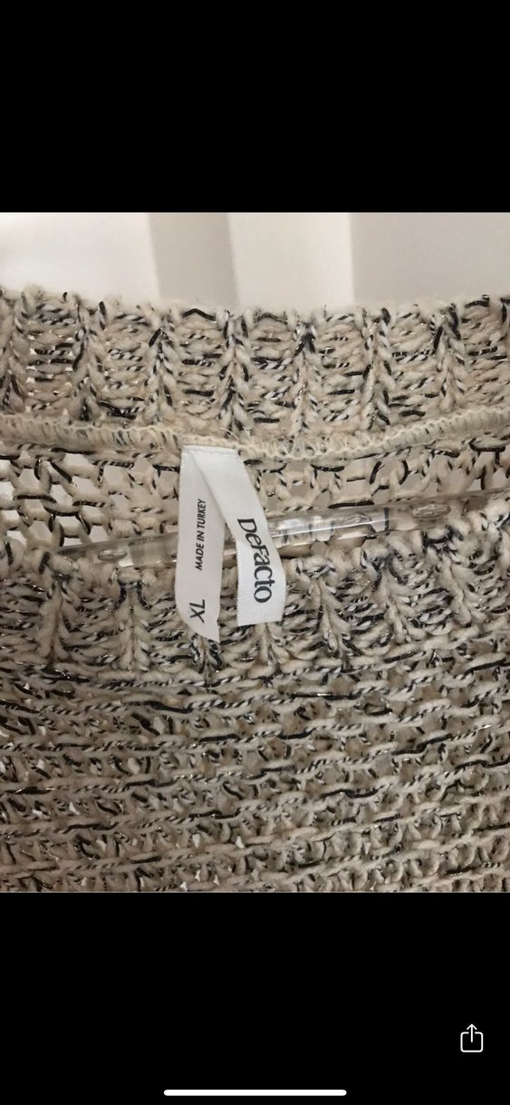 Gri Örgü Kadın Uzun Kollu Triko - Görsel 4