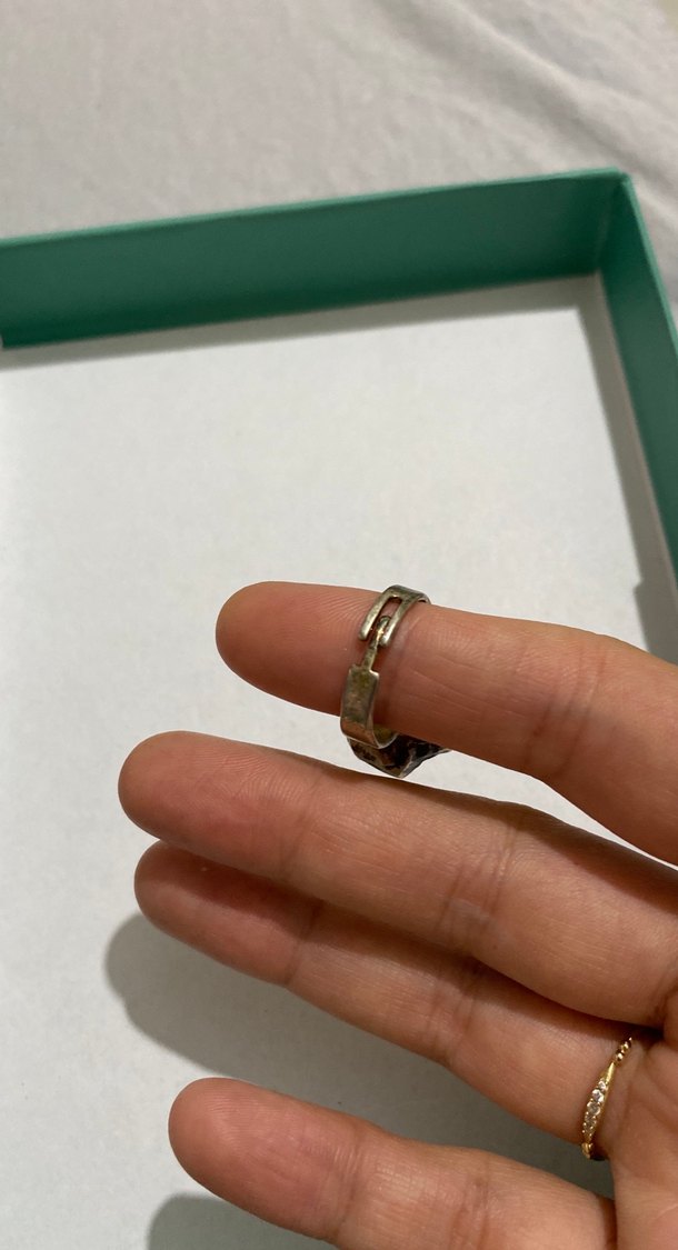 Bohem Kahverengi Taş Yüzük - Görsel 2