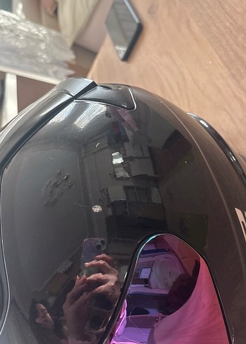 Parlak Siyah LS2 Motosiklet Kaskı - Görsel 4