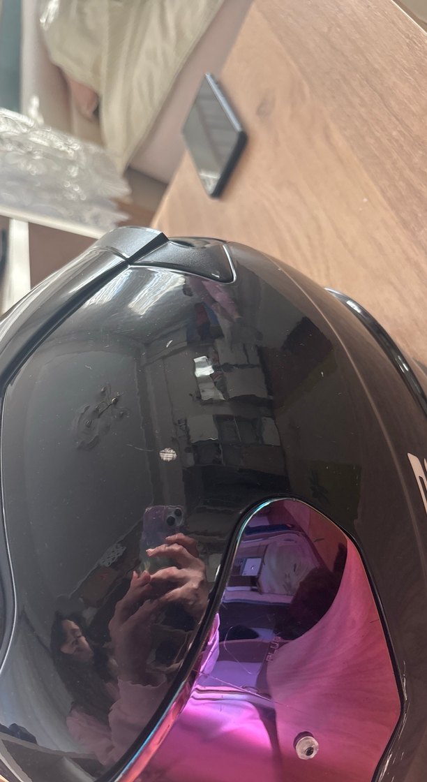 Parlak Siyah LS2 Motosiklet Kaskı - Görsel 4