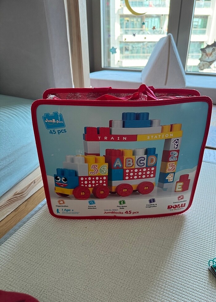 DOLU EĞİTİCİ İLK ARABAM 10 PARÇA BLOK LEGO + 45 PARÇA DOLU BLOK - Görsel 3