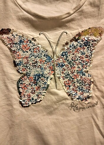 6 Yaş Beden beyaz Renk Kız Çocuk H&M T-Shirt
