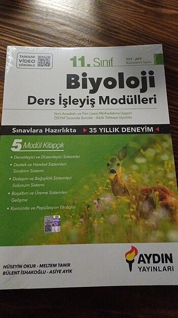 11. Sınıf biyoloji ders işleyiş modülleri Aydın Yayınları - Görsel 2