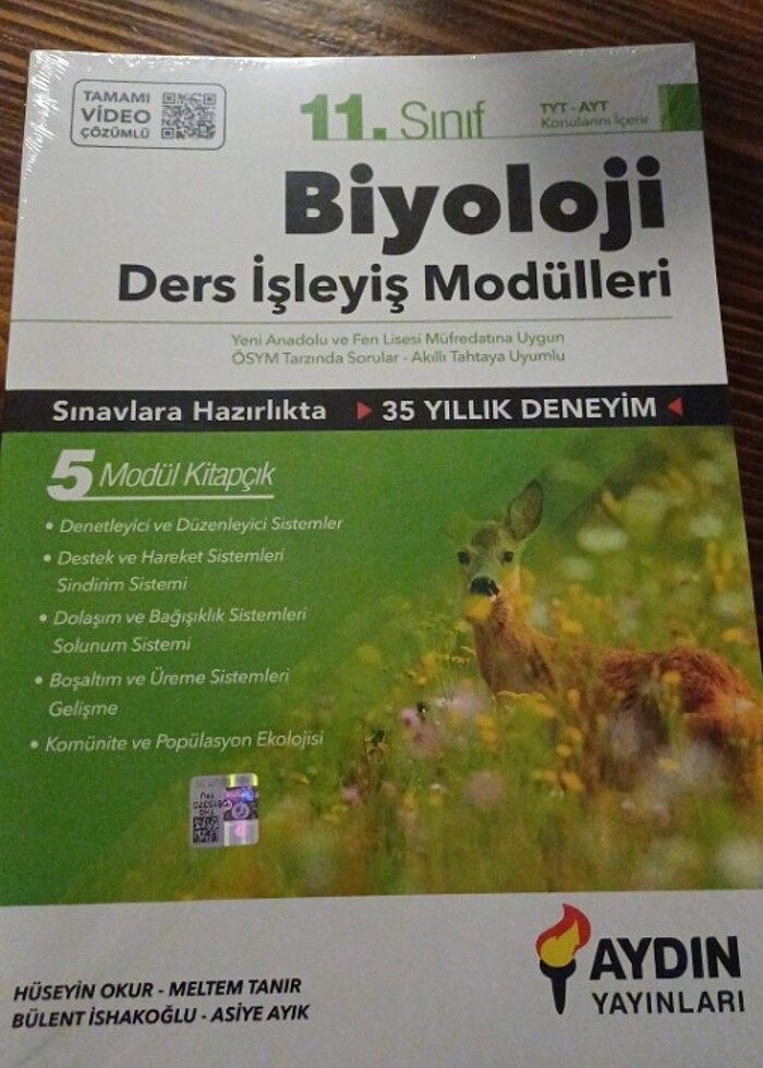 11. Sınıf biyoloji ders işleyiş modülleri Aydın Yayınları  - Görsel 2