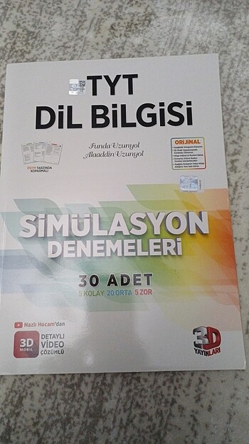 3d yayınları tyt dil bilgisi simülasyon denemeleri 30 adet 
