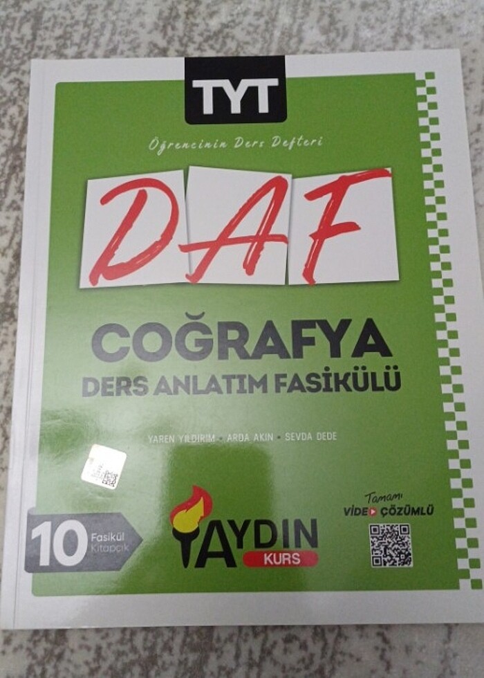 Tyt coğrafya ders anlatım fasikülü ve soru bankası  - Görsel 2