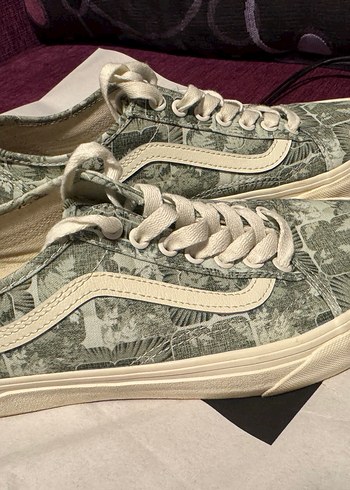 Bağcıklı beyazlı-Yeşil Batik Kadın Spor Ayakkabı - Görsel 6