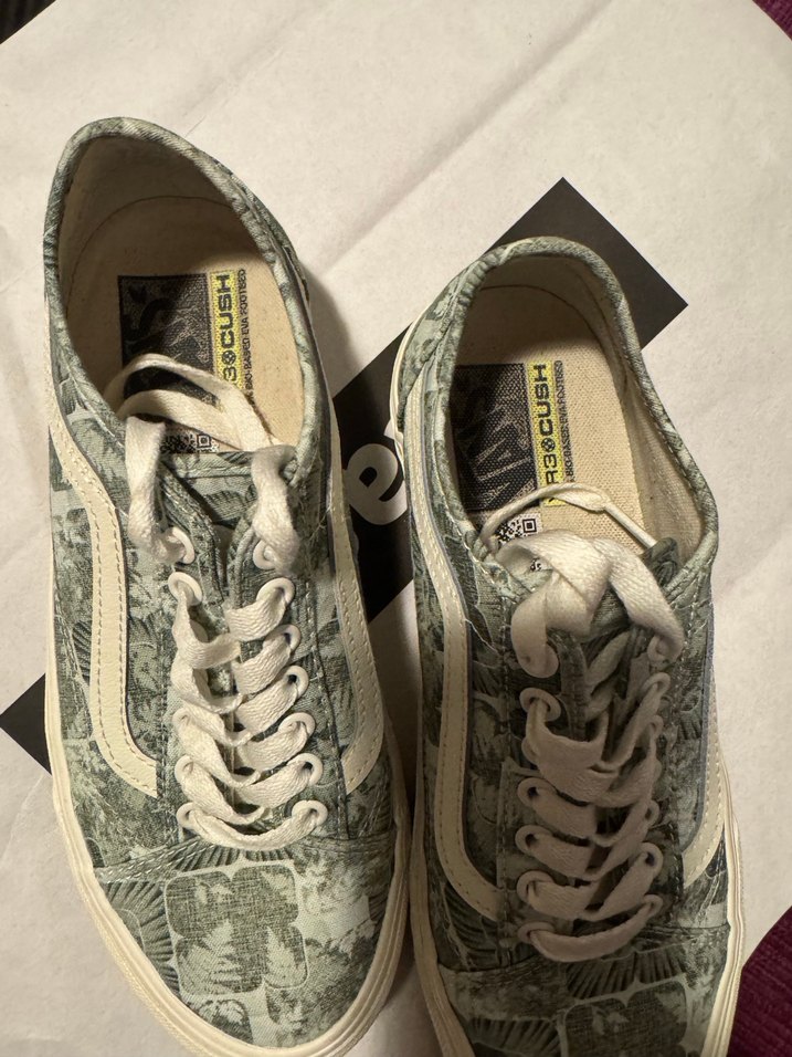 Bağcıklı beyazlı-Yeşil Batik Kadın Spor Ayakkabı - Görsel 5