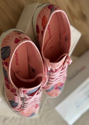 Pembe Desenli Kadın  Spor Ayakkabı - Görsel 2