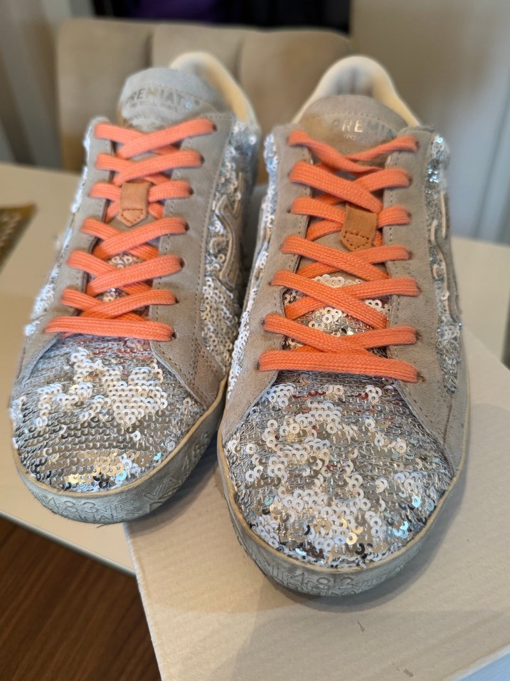 Gri Pul Detaylı premiata - Görsel 3