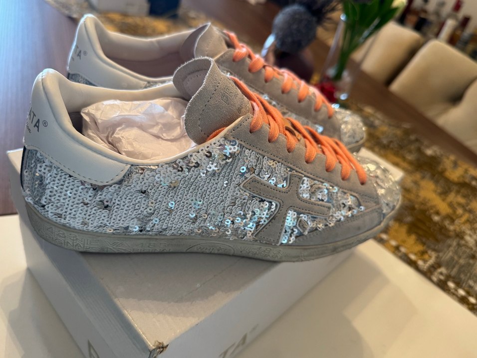 Gri Pul Detaylı premiata - Görsel 5