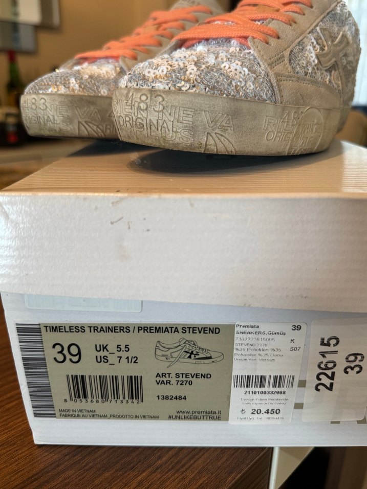 Gri Pul Detaylı premiata - Görsel 4