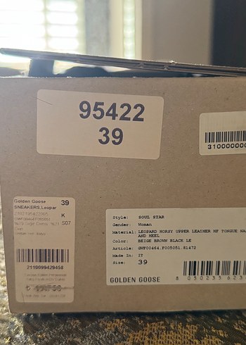 Golden Goose Leopar Desenli Kadın Deri Spor Ayakkabı - Görsel 8