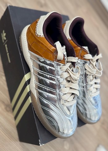 Kadın Metalik Gümüş ve Kahverengi Spor Ayakkabı - Görsel 6