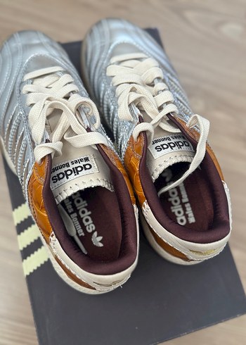 Kadın Metalik Gümüş ve Kahverengi Spor Ayakkabı - Görsel 3