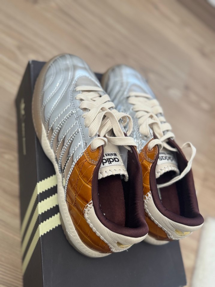 Kadın Metalik Gümüş ve Kahverengi Spor Ayakkabı - Görsel 2