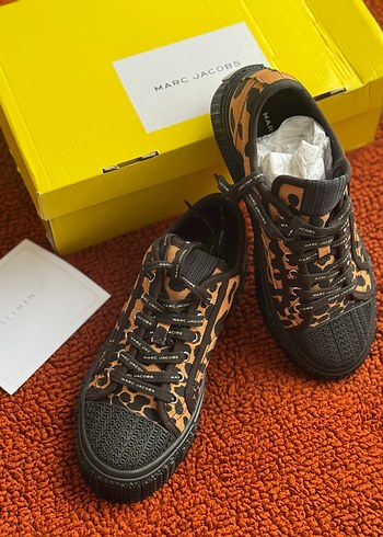 Marc Jacobs Kahverengi Yilan Desenli Platform Sneakers