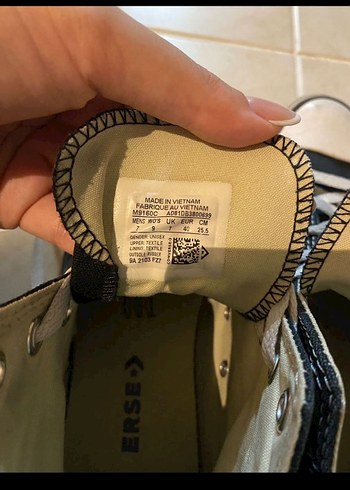 Kadın Siyah Converse Yüksek Tabanlı Spor Ayakkabı - Görsel 2