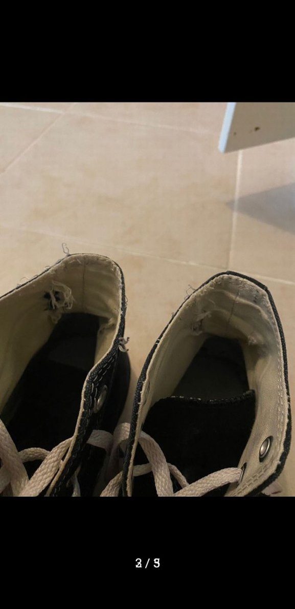 Kadın Siyah Converse Yüksek Tabanlı Spor Ayakkabı - Görsel 3