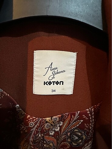 Koton ARZU SABANCI KOLEKSİYONU BLAZER CEKET