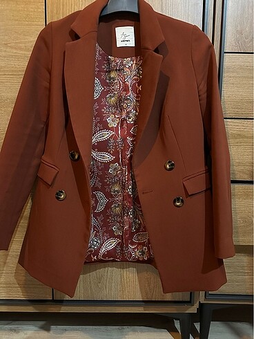 xs Beden bordo Renk ARZU SABANCI KOLEKSİYONU BLAZER CEKET
