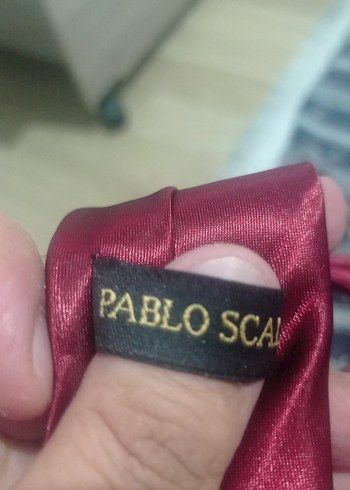 Bordo Parlak Erkek Kravat - Görsel 4