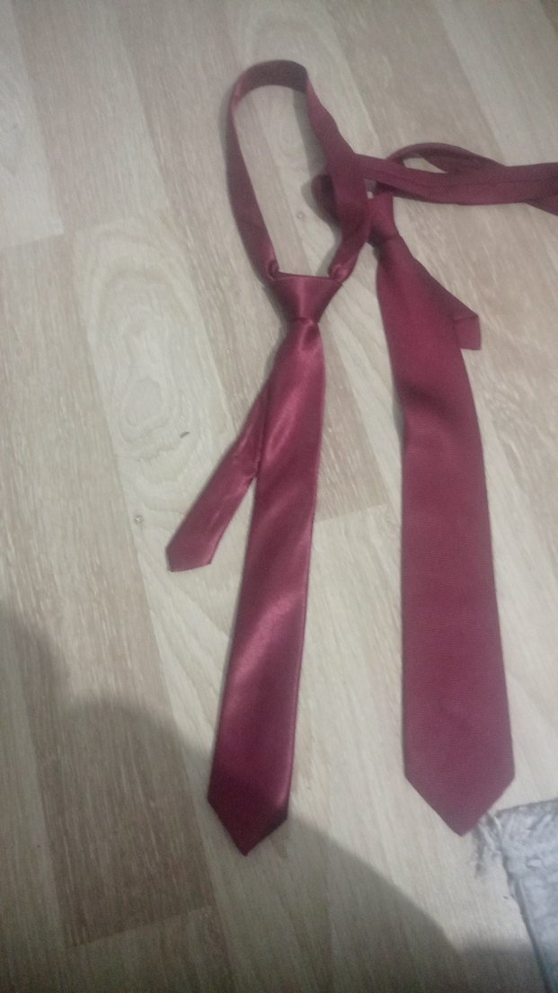 Bordo Parlak Erkek Kravat - Görsel 2