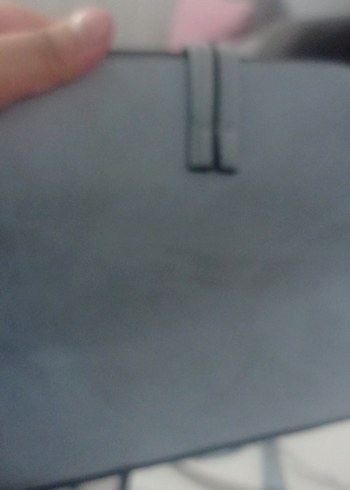 Modern Klasik Mavi Deri Kadın Çanta - Görsel 3