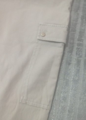 Bej Kadın Pamuk Kumaş Pantolon - Görsel 3