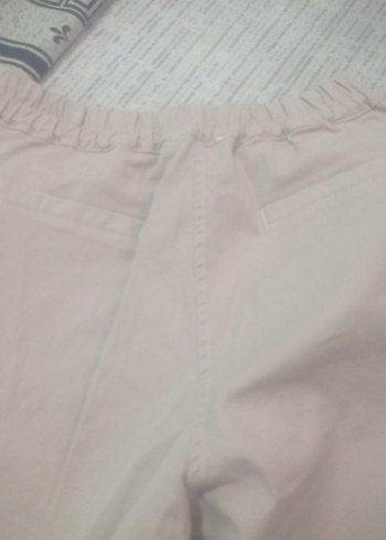 Bej Kadın Pamuk Kumaş Pantolon - Görsel 6