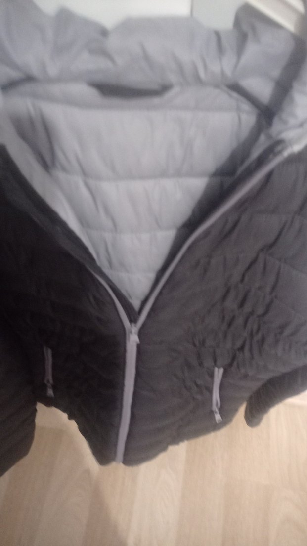 Gri Fermuarlı erkek mont - Görsel 4