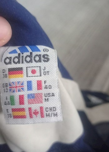 Erkek Adidas Gri-Beyaz Fermuarlı yagmurluk - Görsel 5