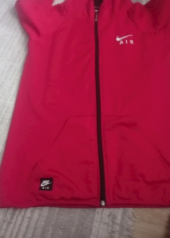 nike erkek Kırmızı Fermuarlı hirka - Görsel 2