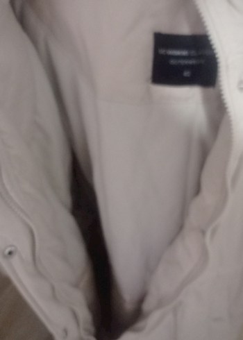 sifir i Beyaz Midi Kadın Mont - Görsel 8