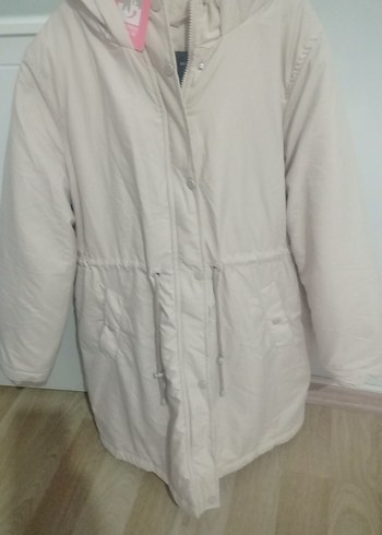 sifir i Beyaz Midi Kadın Mont - Görsel 2