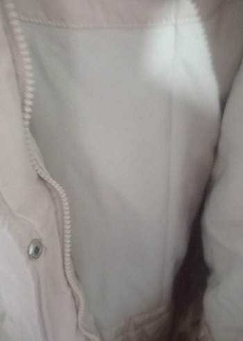 sifir i Beyaz Midi Kadın Mont - Görsel 5